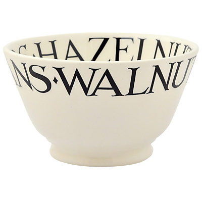 Emma Bridgewater Black Toast Nuts Bowl, Black/White, Dia.13cm